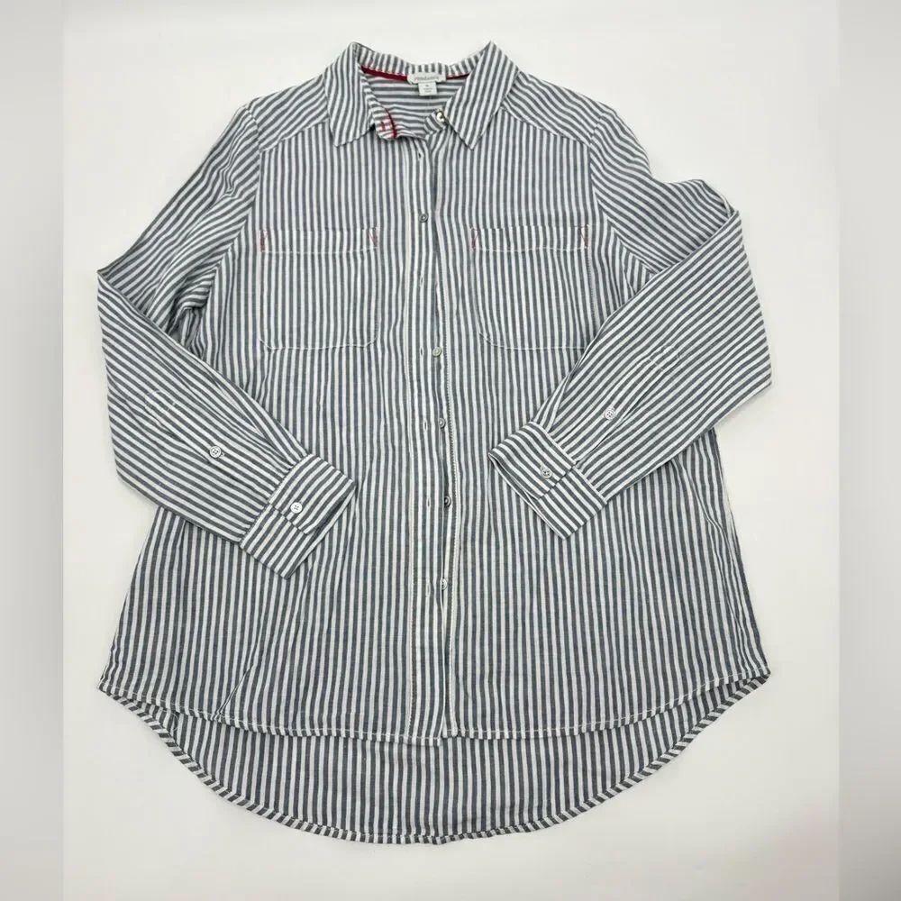 Sundance | Striped Button-Up tunic shirt | medium